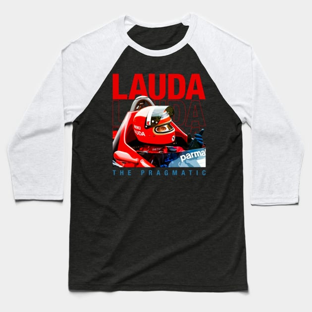 Niki Lauda Legend 70S Retro Baseball T-Shirt by Erianna Bee